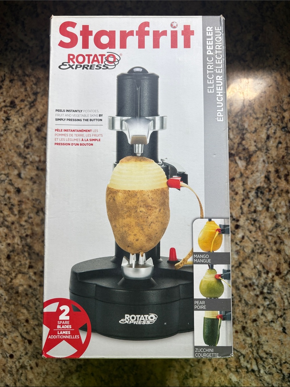 Starfrit Rotato Express Electric Peeler - Black